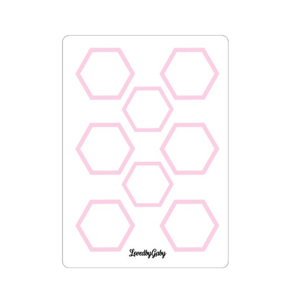 LovedbyGaby stickers shapes hexagons