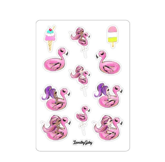LovedbyGaby stickers "Pool party"