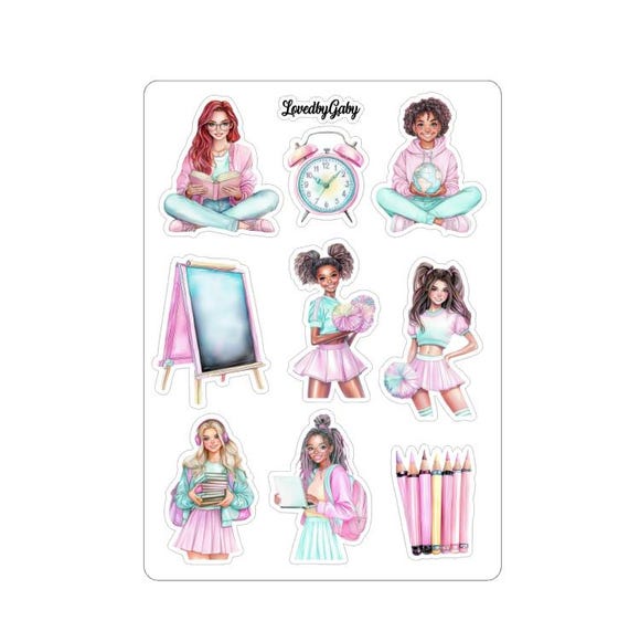 LovedbyGaby stickers Back to School