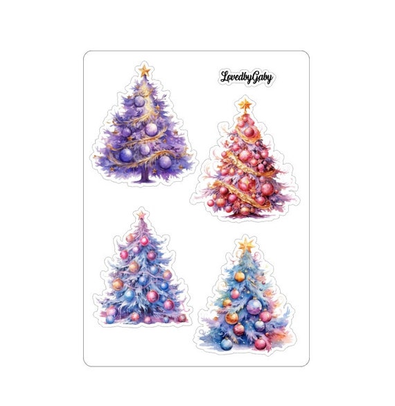 LovedbyGaby stickers Christmas trees