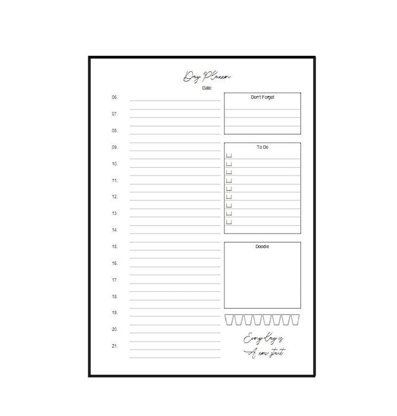 A5 Notepad Dayplanner