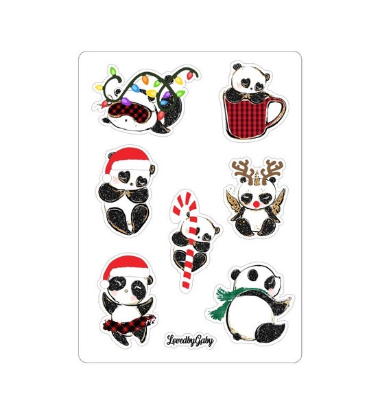 LovedbyGaby stickers christmas panda