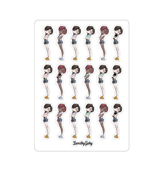 LovedbyGaby stickers "summer nerd girls"