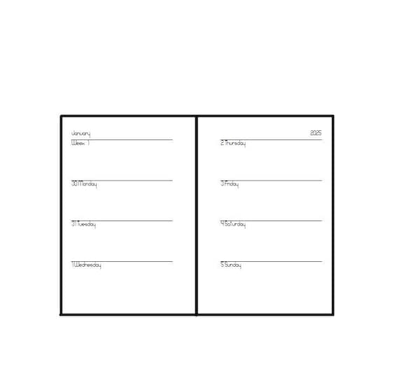 2025 LovedbyGaby pocket/A7 inserts weekly