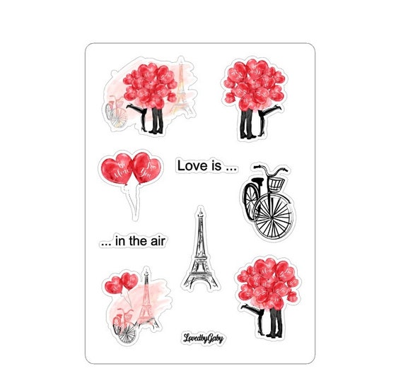 LovedbyGaby stickers "Love is in the air"