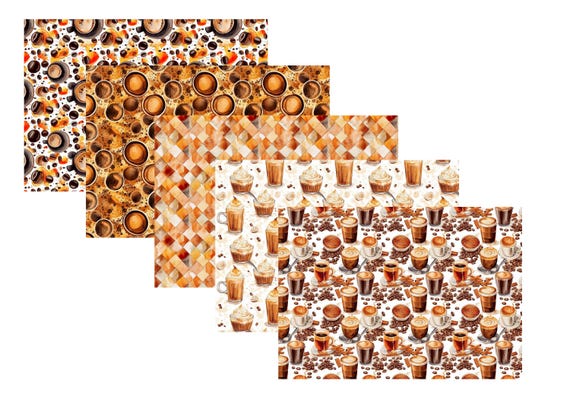 LovedbyGaby A4 journal set Coffee backgrounds