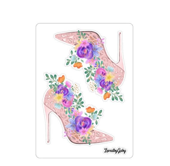 LovedbyGaby stickers Floral shoes