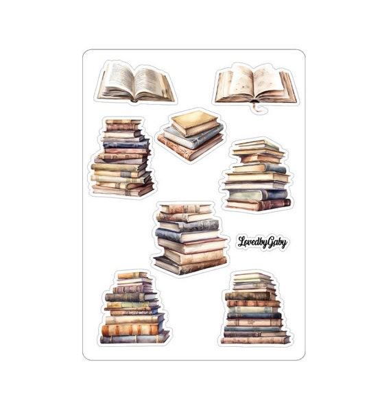 LovedbyGaby stickers "reading books"