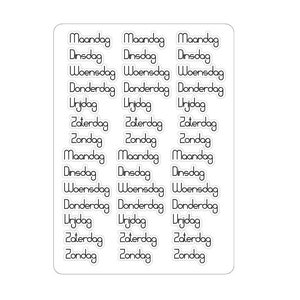 LovedbyGaby stickers bujo dagen NL