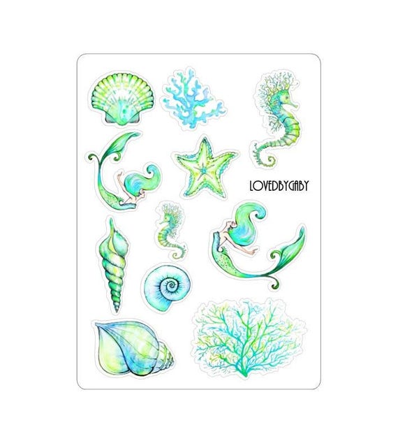 LovedbyGaby stickers "mermaids"