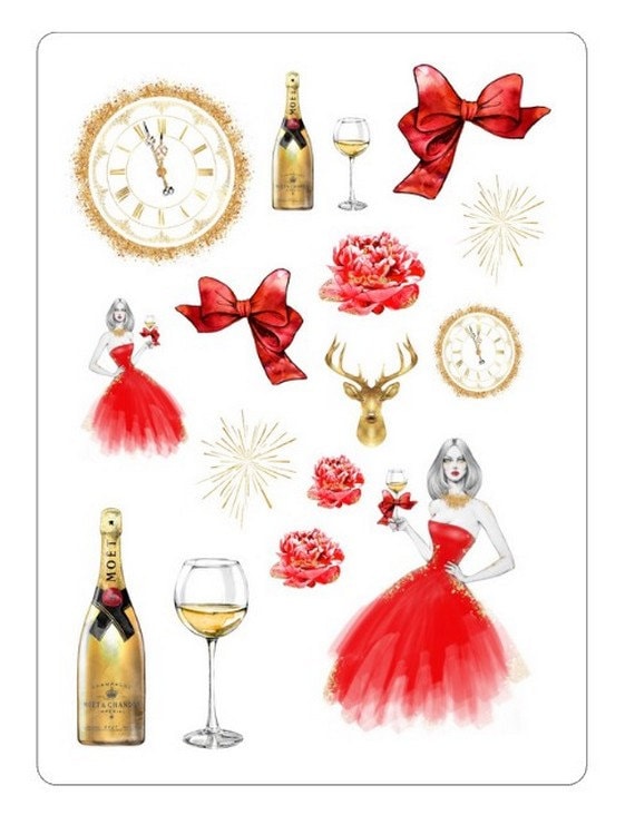 LovedbyGaby "new years eve" stickers