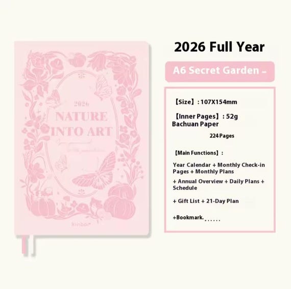 2026 Kinbor A6 and A5 daily planners