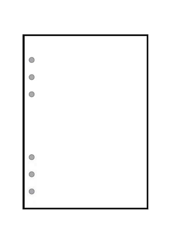 Sticker paper for the ringbound planners