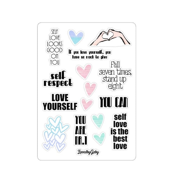 LovedbyGaby stickers Self love