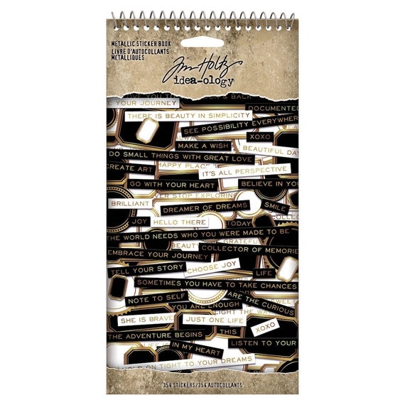 Idea-ology Tim Holtz Metallic Sticker Book