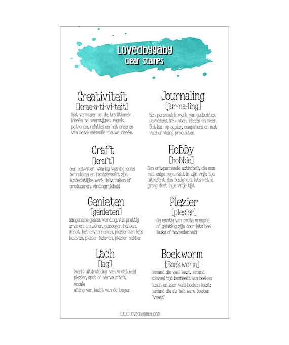 LovedbyGaby clear stamps definitions