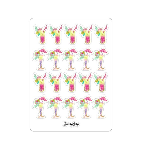 LovedbyGaby stickers "Summer drinks"