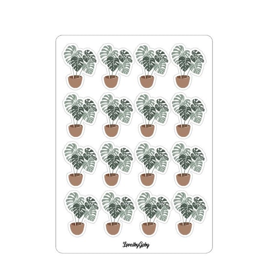 LovedbyGaby stickers "Monstera"