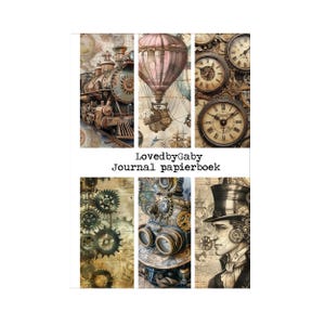 LovedbyGaby A5 journalpaper book Steampunk