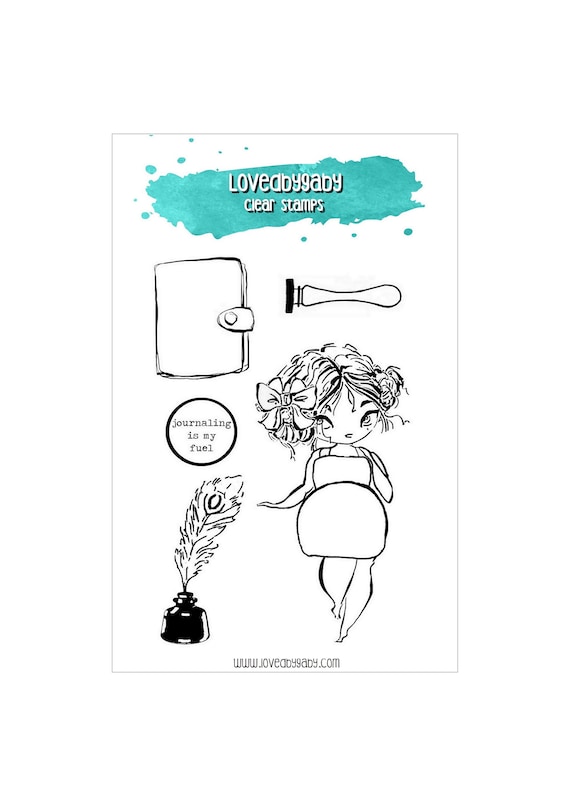 LovedbyGaby clear stamps "planner girl"