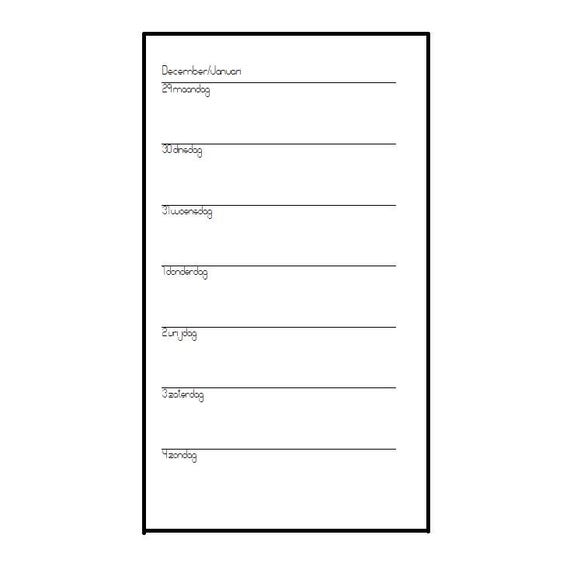 2026 A5 slim inserts 1W1P