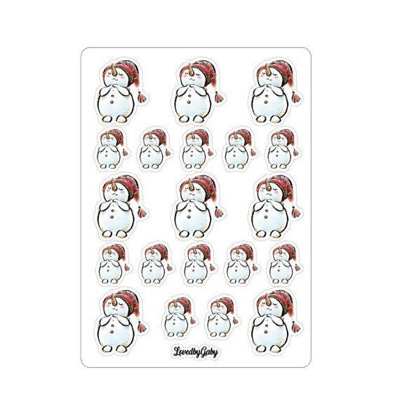 LovedbyGaby stickers "Frosty the snowman"