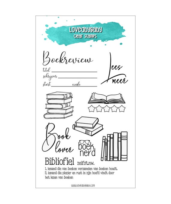 LovedbyGaby clear stamps Books