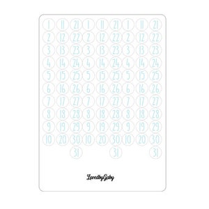 LovedbyGaby stickers &quot;paint numbers&quot;