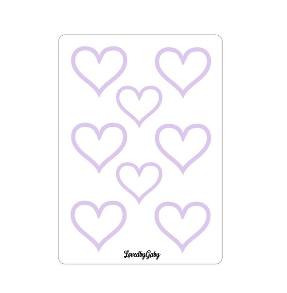 LovedbyGaby stickers heart shapes