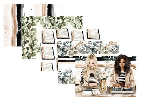 LovedbyGaby A4 journal paper set Neutral planning