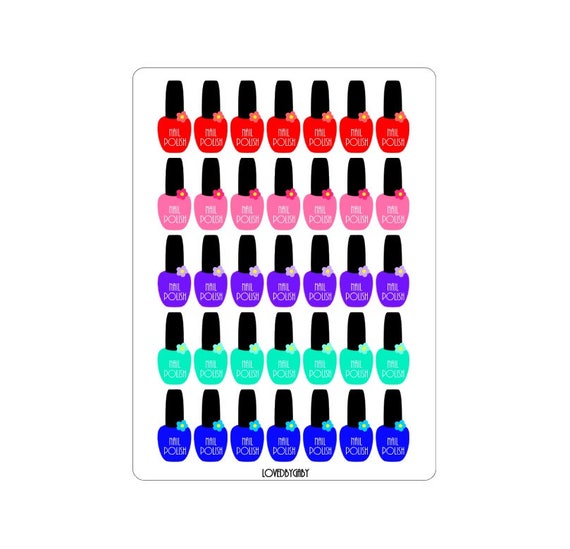 LovedbyGaby stickers "Nailpolish"