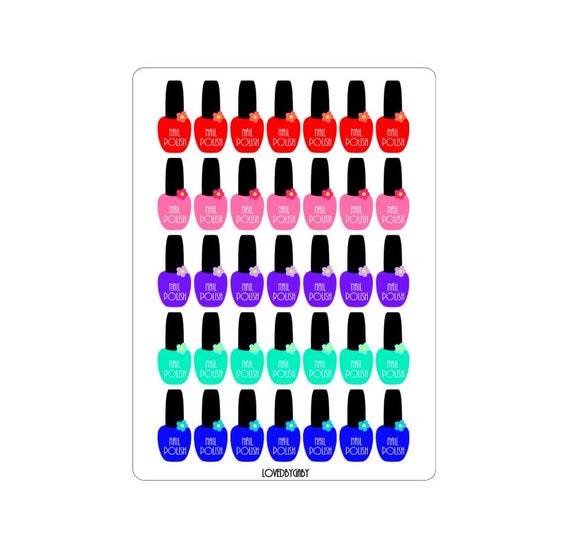 LovedbyGaby stickers "Nailpolish"