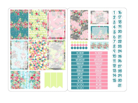 LovedbyGaby stickerkits Happy planner