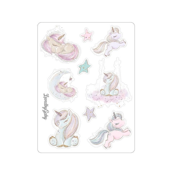 LovedbyGaby stickers "unicorn babies"