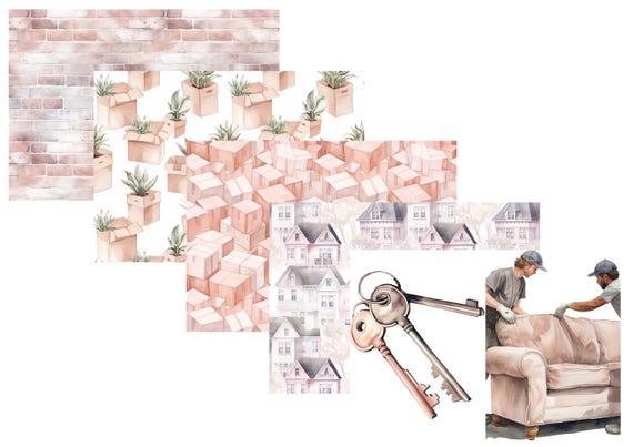 LovedbyGaby A4 journal paper set moving / moving house