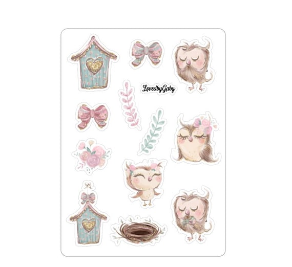 LovedbyGaby stickers "owls"