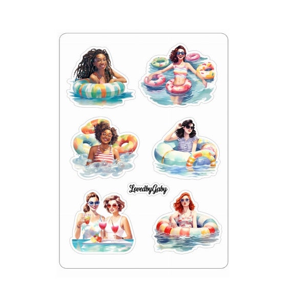 LovedbyGaby stickers Pool party