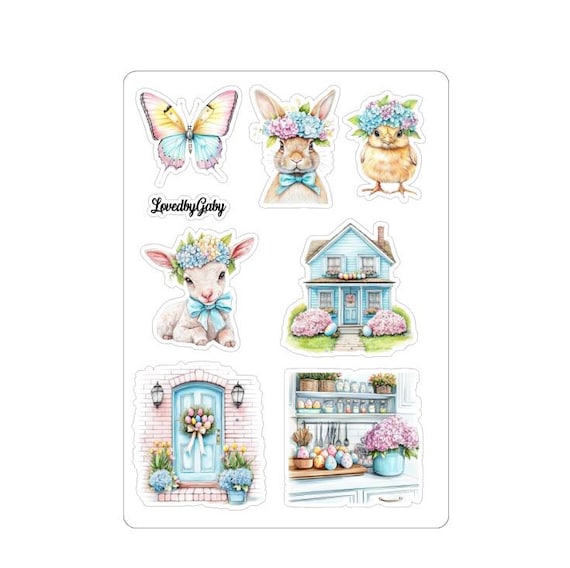 LovedbyGaby stickers pastel easter