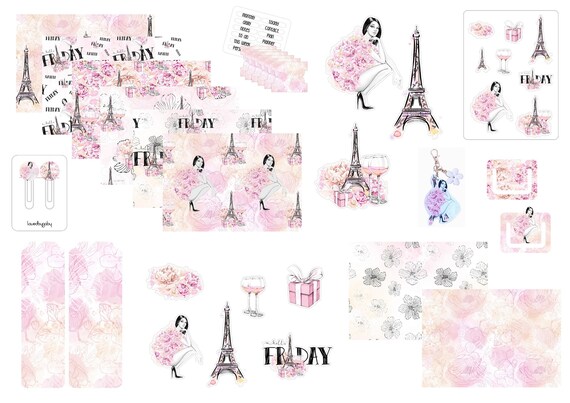 LovedbyGaby plannerkit" Paris"