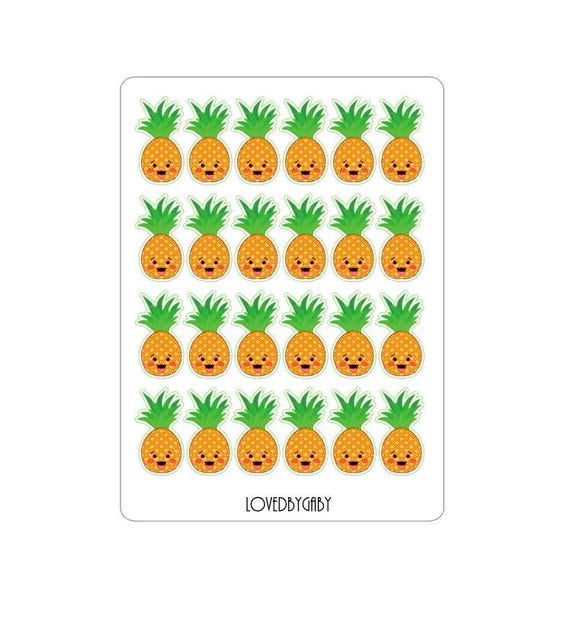 LovedbyGaby stickers pineapple or sunglasses