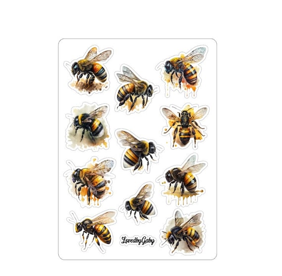 LovedbyGaby stickers Rustic bee