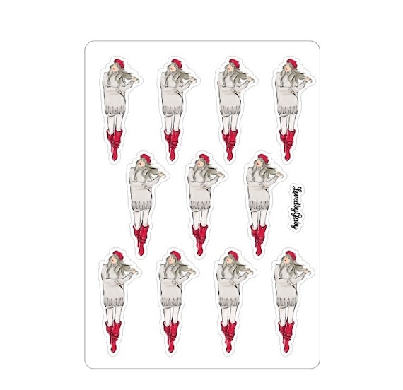 LovedbyGaby stickers "Baret girl"