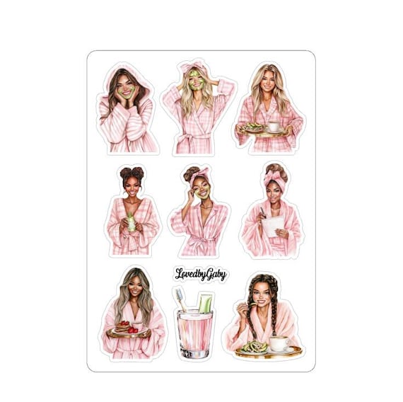 LovedbyGaby stickers morning routine