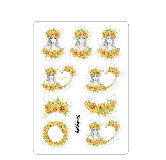 LovedbyGaby stickers Sunflowers