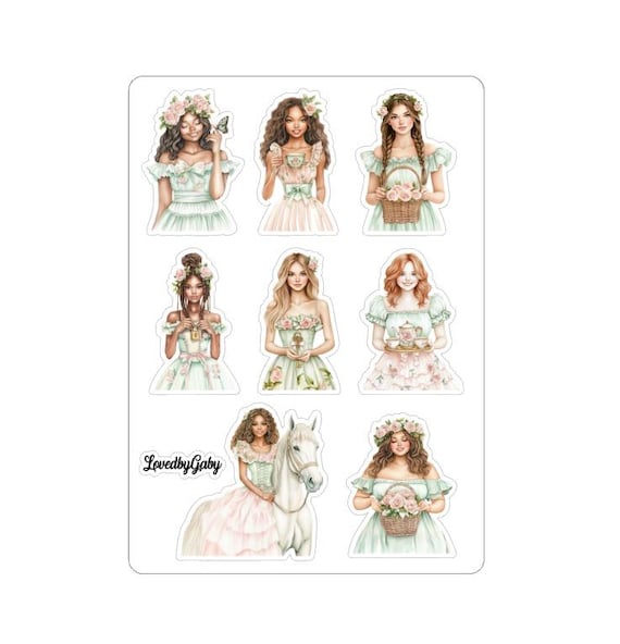 LovedbyGaby stickers Secret Garden
