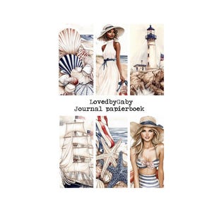 Libro di carta per diario LovedbyGaby A5 Nautico