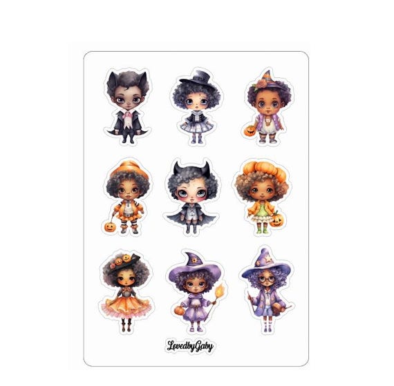 LovedbyGaby stickers cute halloween