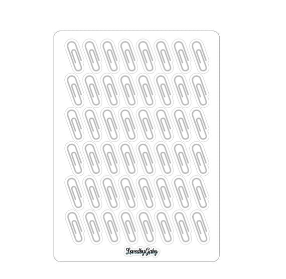 LovedbyGaby stickers "paper clips"