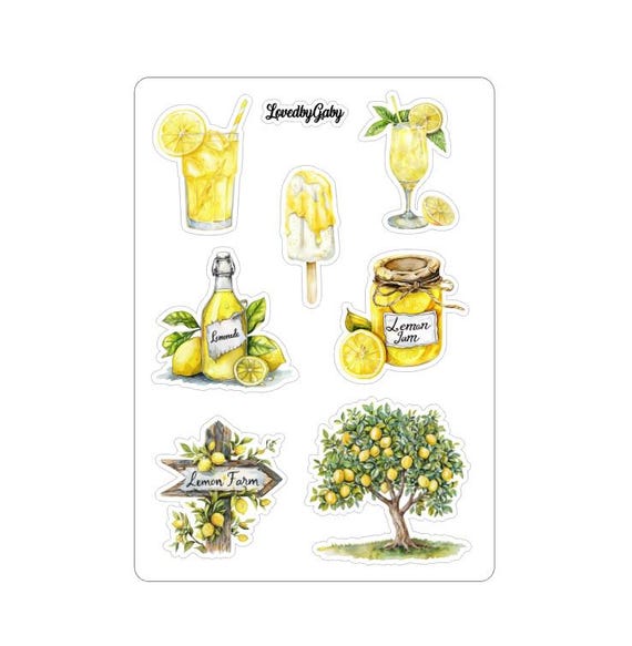 LovedbyGaby stickers Lemon vibes