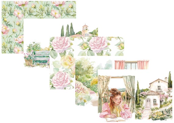 LovedbyGaby A4 journal paper set Spring planning